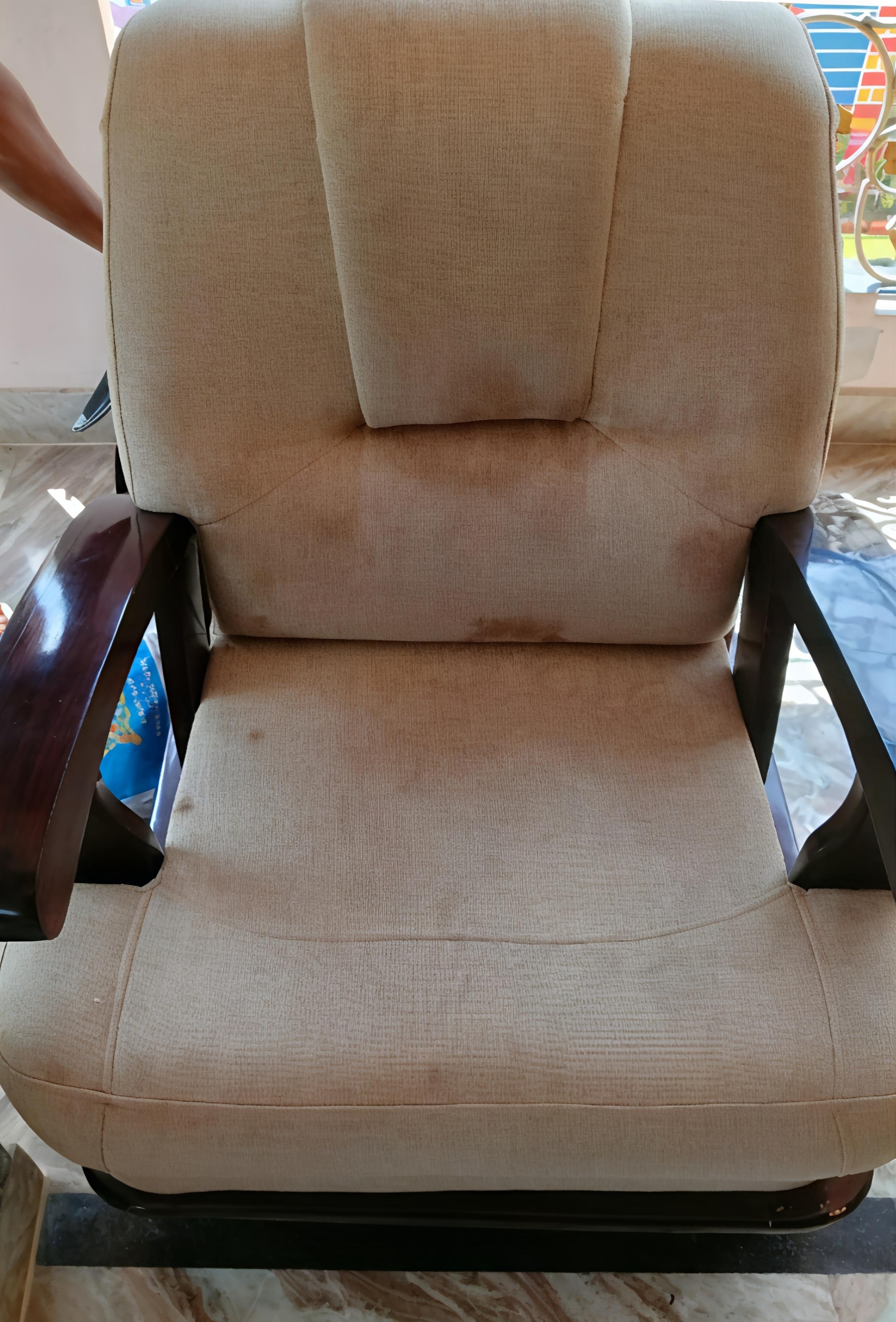Before stain removal